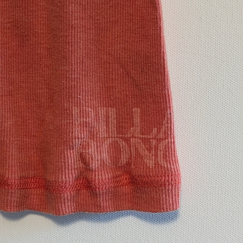 Billabong Coral Orange Embellished Tank Top Large Very Good Used Cond Surf - Picture 3 of 4